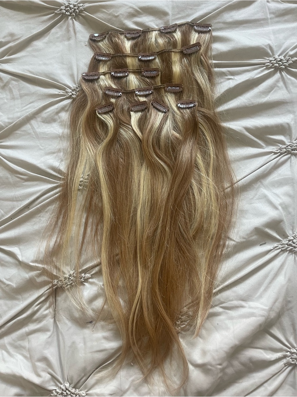 Clip-In Hair Extensions - Honey Blonde Multi-Tone